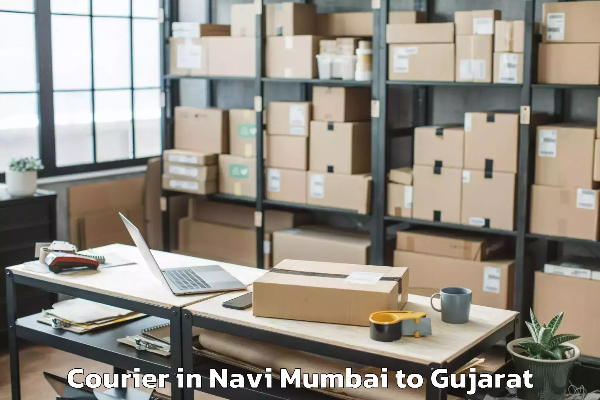 Comprehensive Navi Mumbai to Vallabh Vidyanagar Courier